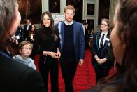 <p>Meghan’s pants give off similar sailor vibes, which she wore during a visit to Scotland in 2018. Ahoy, mate! </p>