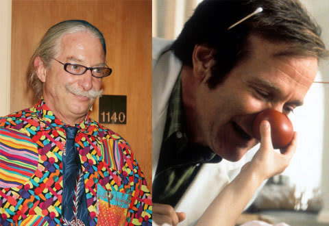 Dr Hunter Adams was portrayed by Robin Williams in 'Patch Adams' (1998) and apparently criticized the oversimplification and 'shallow' representation of his character in the film.