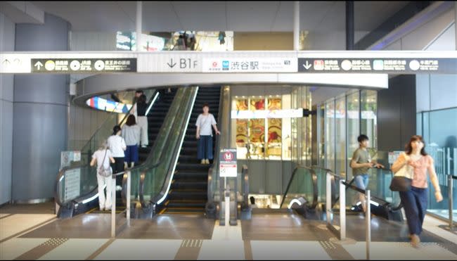 東京澀谷車站內驚傳疑似有人手持美工刀揮舞。（圖／翻攝自Google map）