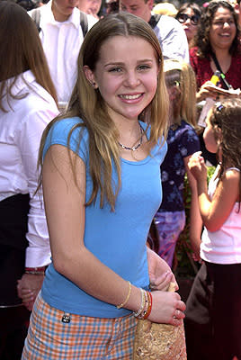 Mae Whitman at the Hollywood premiere of Walt Disney's The Princess Diaries