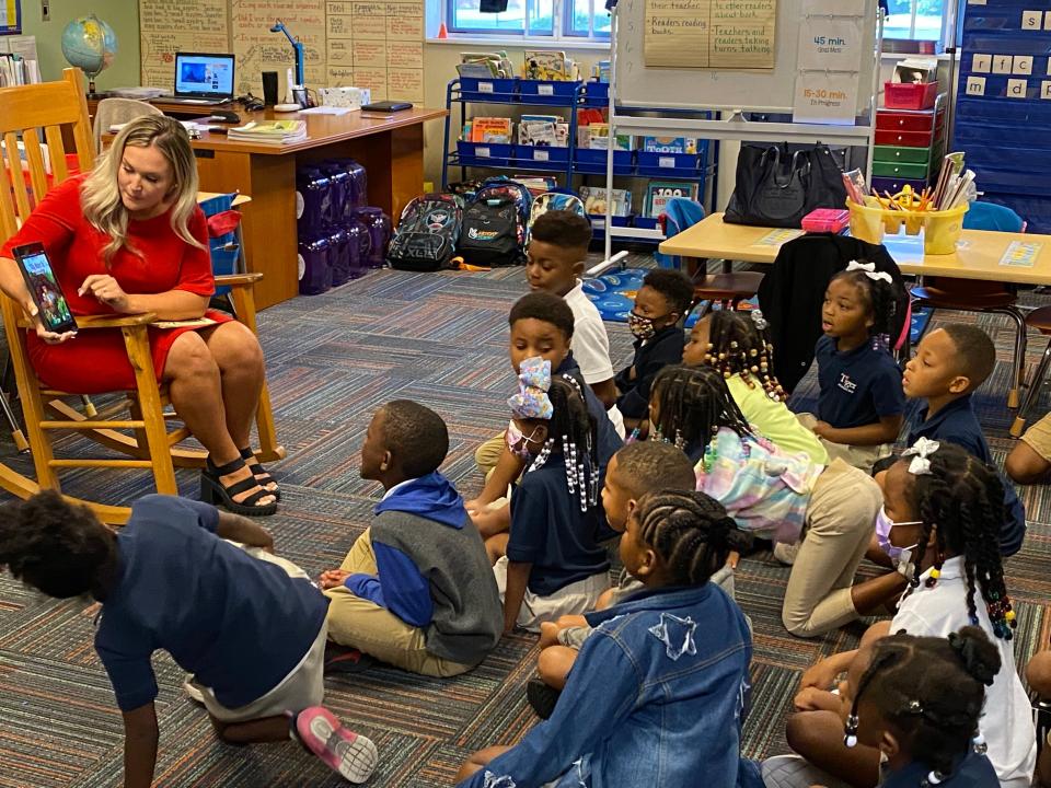 Action News Jax’s Chandler Morgan got to read to the first grade class at the YMCA Tiger Academy on Tuesday morning!