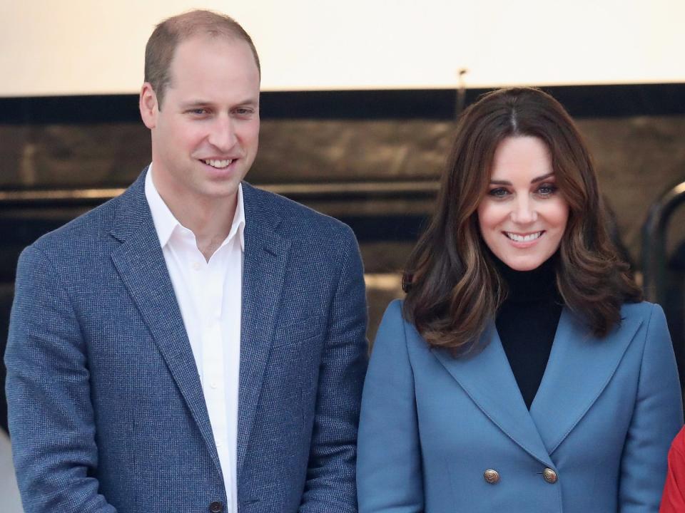 Prince William and Kate Middleton at the Coach Core graduation ceremony in 2017.