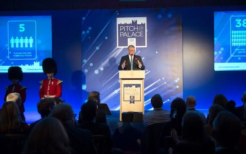 The Duke of York hosting Pitch@Palace awards in 2015 - Credit: David Rose