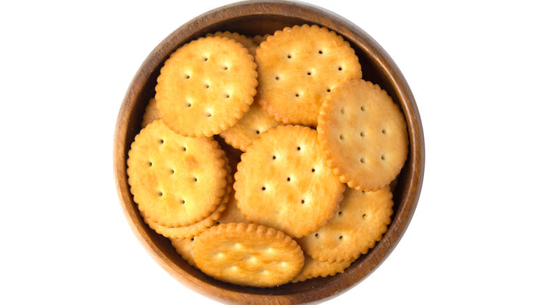 Bowl of Ritz crackers