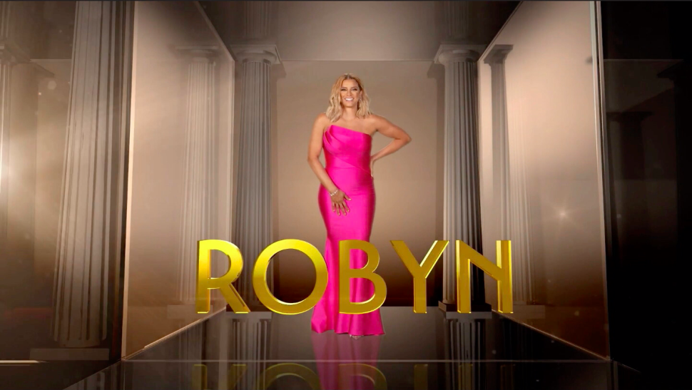 Robyn Dixon's title card for season 7 of The Real Housewives of Potomac