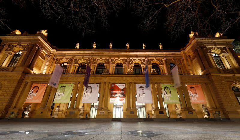 FILE PHOTO: A general view shows the German stock exchange (Deutsche Boerse) in Frankfurt