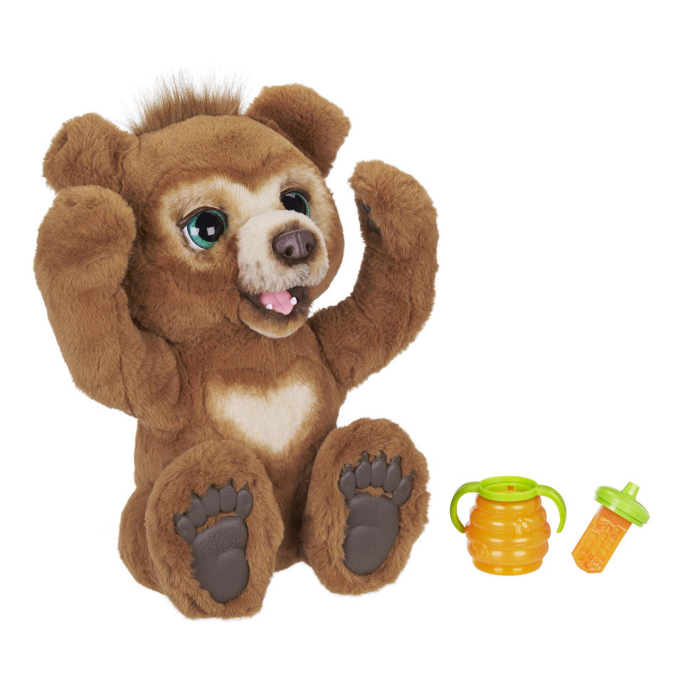 This delightfully curious, expressive bear cub loves to play with you during the day. In nighttime mode, he makes sleepy sounds and plays soft music. He&rsquo;s a day-to-night best friend! <strong><a href="https://fave.co/2PD1IKM" target="_blank" rel="noopener noreferrer">Find it for $97 at Walmart</a>.</strong>