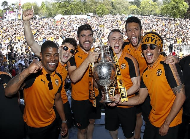 Jota helped Wolves win the Championship title in 2018 