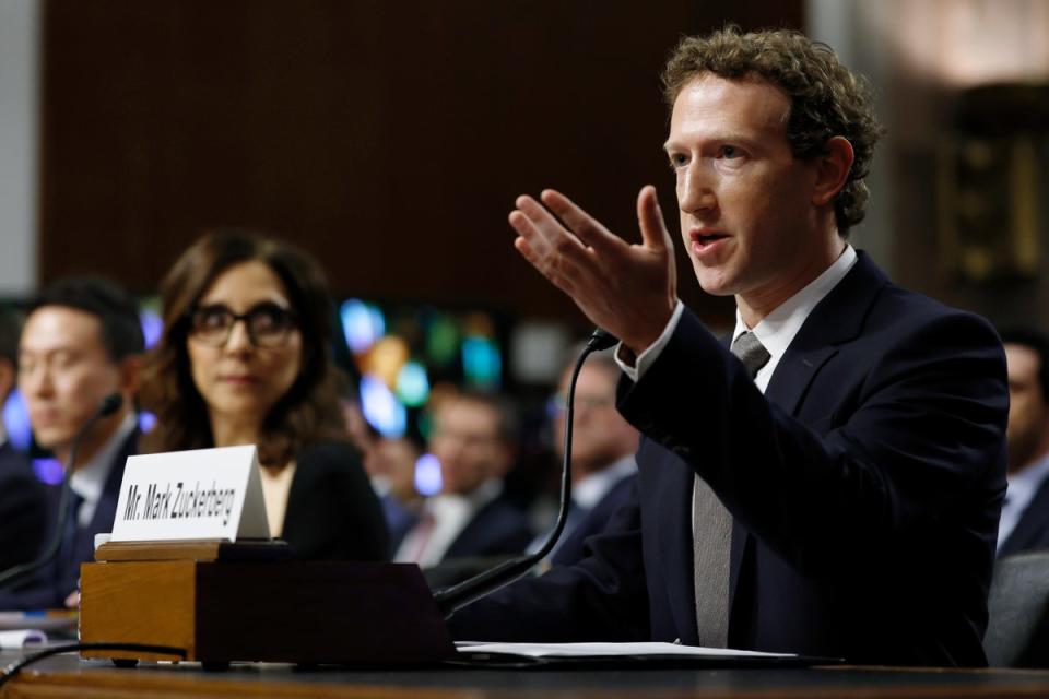 Kimmel said Mark Zuckerberg had as much sincerity as Chat GPT (Getty Images)