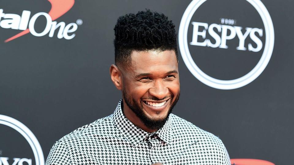 Mandatory Credit: Photo by Jordan Strauss/Invision/AP/Shutterstock (10331976ga)Usher arrives at the ESPY Awards, at the Microsoft Theater in Los Angeles2019 ESPY Awards - Arrivals, Los Angeles, USA - 10 Jul 2019.