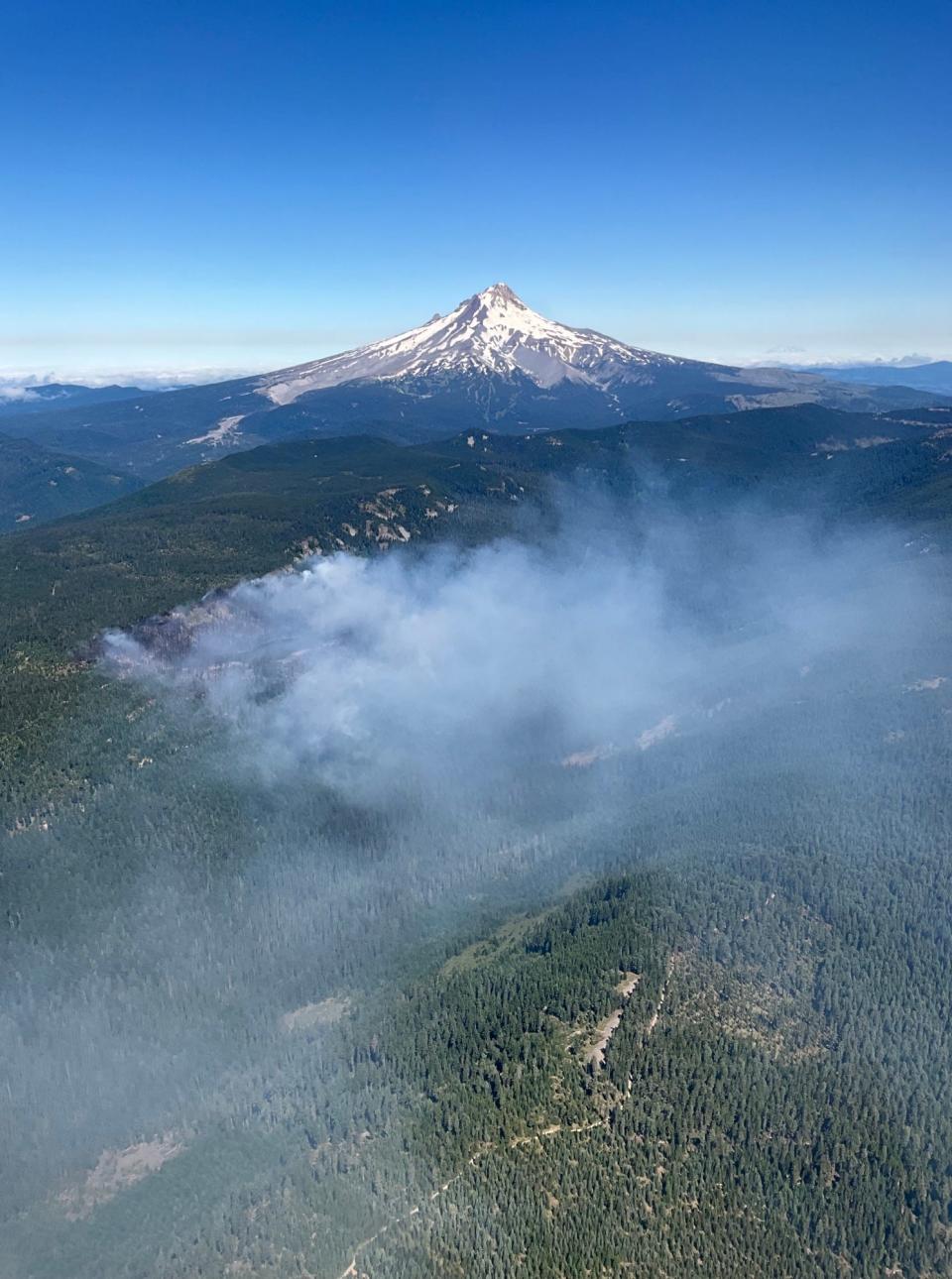 Southeast of Mount Hood, the Boulder Fire grew to 237 acres Tuesday.