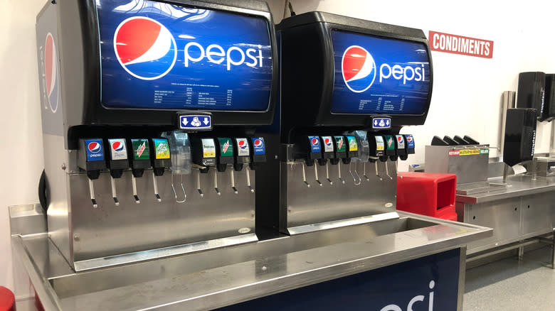 Costco food court drink station