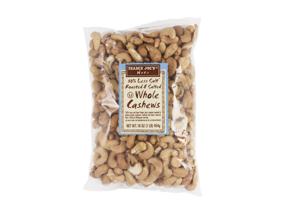 Trader Joe's 50% Less Salt Roasted&Salted Whole Cashews