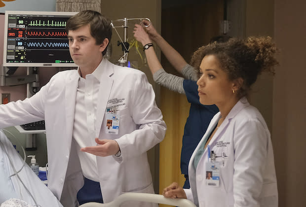 Freddie Highmore and Antonia Thomas in 'The Good Doctor' Season 5, Episode 17