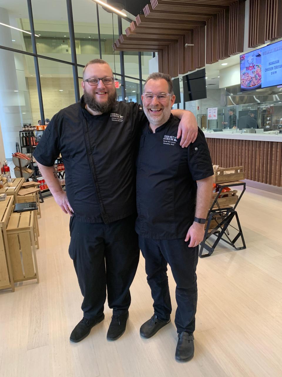 Atrium Market's general manager Josh Campbell (left) and executive chef Derek DosAnjos.