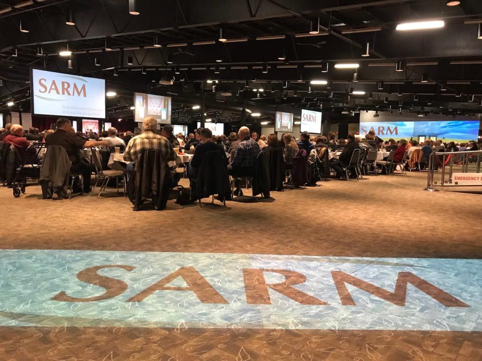 Delegates listen to a speech on the last day of the 2019 Saskatchewan Association of Rural Municipalities annual convention