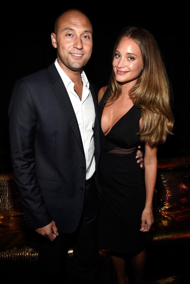 Pregnant Hannah Jeter Supports Husband Derek at Number Retirement