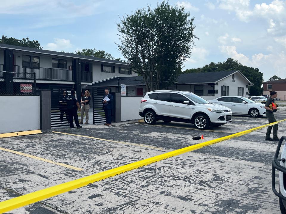 Law enforcement officials were in the area of North 25th Street and Avenue P investigating what Fort Pierce Police Chief Diane Hobley-Burney described as an “officer-involved shooting,” on Saturday May 18, 2024.