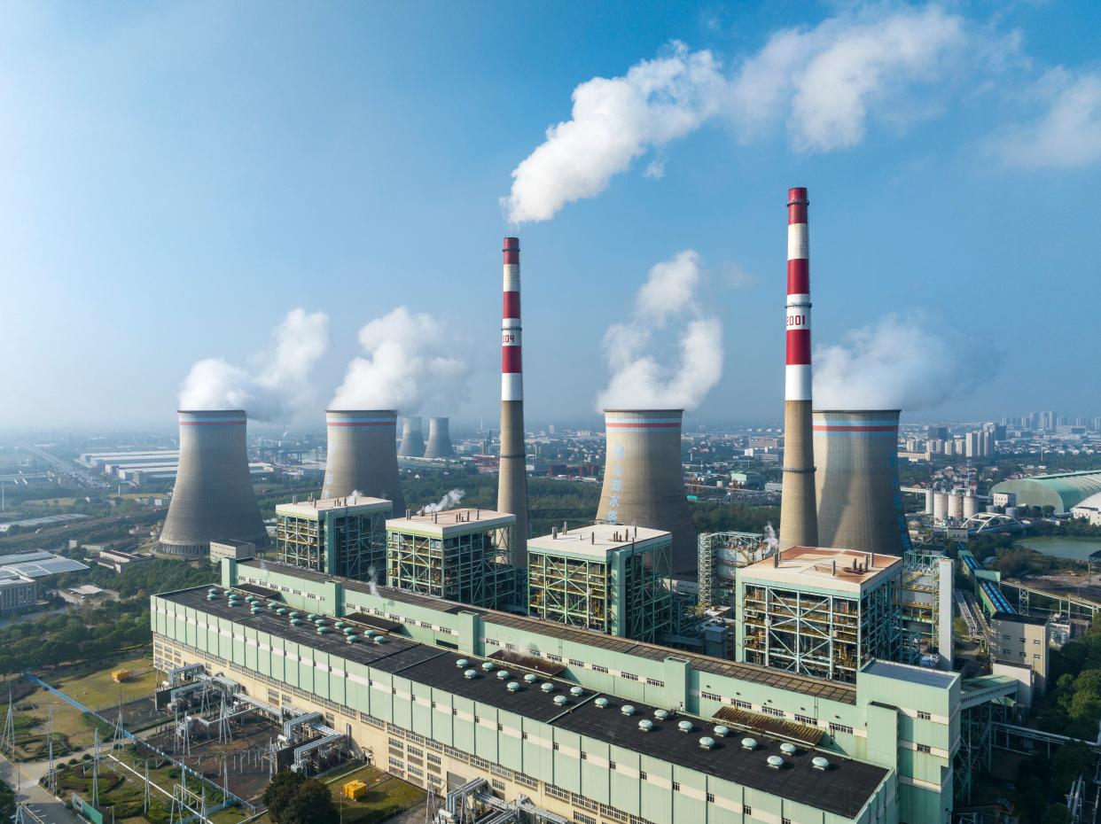 A coal-fired power plant in China's Zhejiang province.