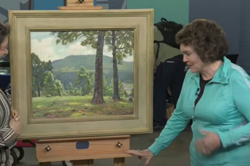 The guest who received the painting from her dying aunt thought the painting would be worth around $1,500 -Credit:PBS