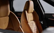 <p>Optional heated and cooled sport seats are trimmed in Valcona leather with a honeycomb pattern.</p>