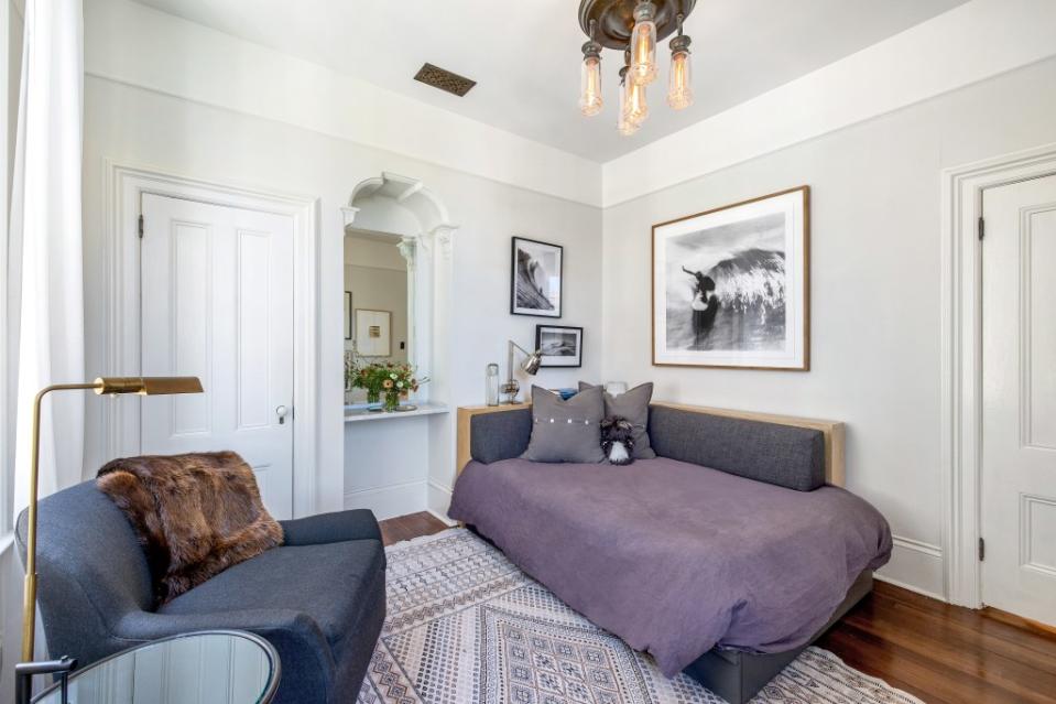 A guest bedroom. Open Homes Photography for Sotheby's International Realty