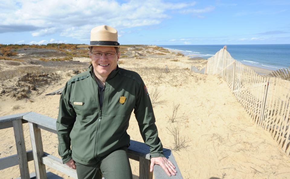 Brian Carlstrom, shown in this 2018 photo, is leaving his post as superintendent at the Cape Cod National Seashore and taking up duties as deputy regional director of the Intermountain Region in the Far West for the National Park Service.