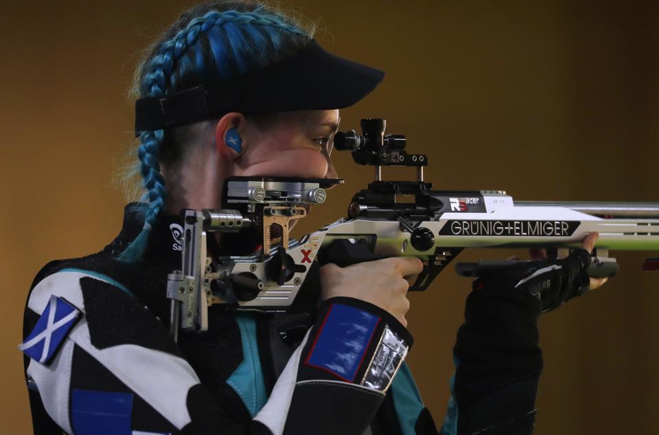 Shooting - Gold Coast 2018 Commonwealth Games - Womenâs 50m Rifle 3 Positions - Finals - Belmont Shooting Centre - Brisbane, Australia - April 13, 2018. Seonaid McIntosh of Scotland in action. REUTERS/Eddie Safarik