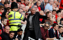 <p>Manchester United manager Jose Mourinho calls on the law for help</p>