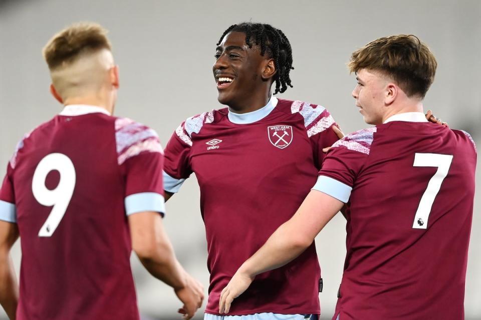 Brink of glory: West Ham’s talented youngsters will battle Arsenal in the FA Youth Cup final (Getty Images)