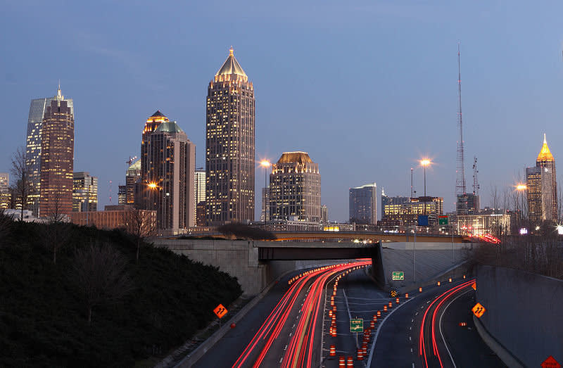 Metro area: Atlanta-Sandy Springs-Marietta, GA<br>  286 Buddhist adherents per 100,000 persons. <br>  Credit: Wikimedia Commons. Original photo <a href="http://en.wikipedia.org/wiki/File:Midtownatlanta.jpg">here</a>. 