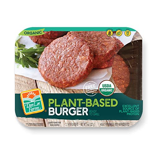 10) Don Lee Farms Organic Plant-Based Burgers