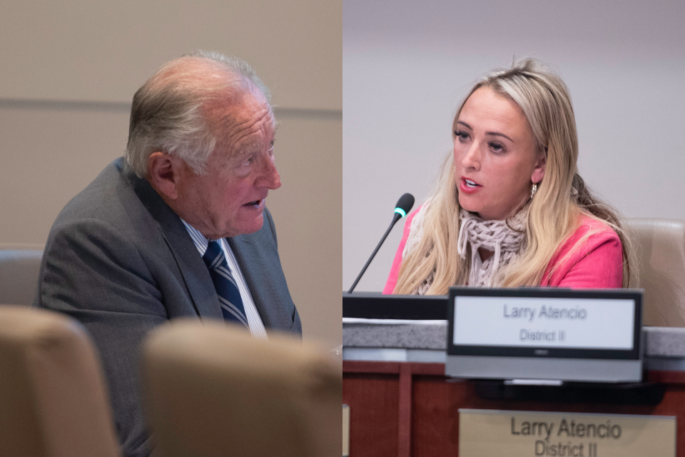 Pueblo Mayor Nick Gradisar (left) and council President Heather Graham (right)