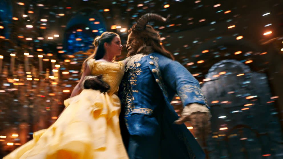 Emma Watson and Dan Stevens in a still from Beauty and the Beast (2017)