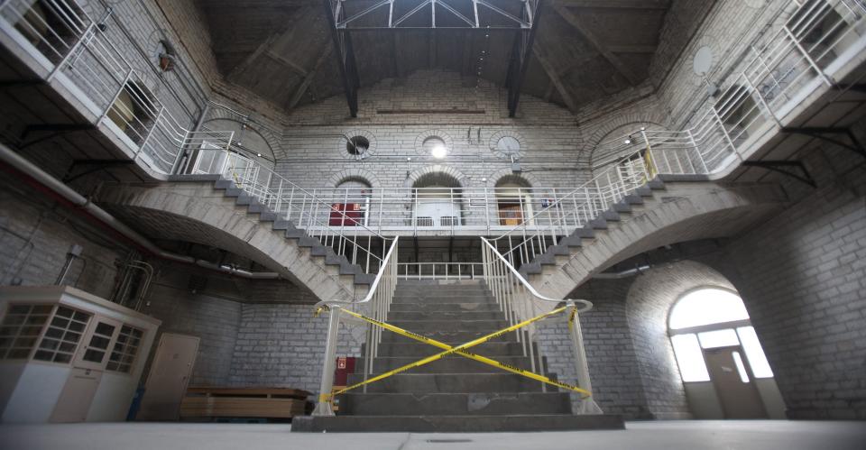 A view of the Kingston Penitentiary's shop building for inmates, in Kingston