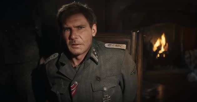 A grown-up Harrison Ford in the Indiana Jones And The Dial Of Destiny trailer
