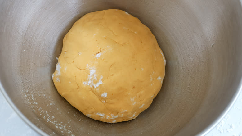 donut dough in bowl