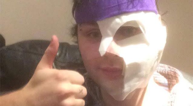 Michael Clifford after his accident. Photo: Twitter