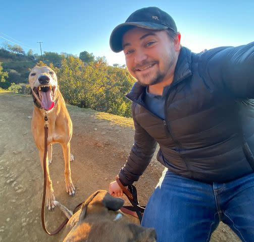 <p>Hunter Hayes/Instagram</p> Hunter Hayes and his dog, Cole