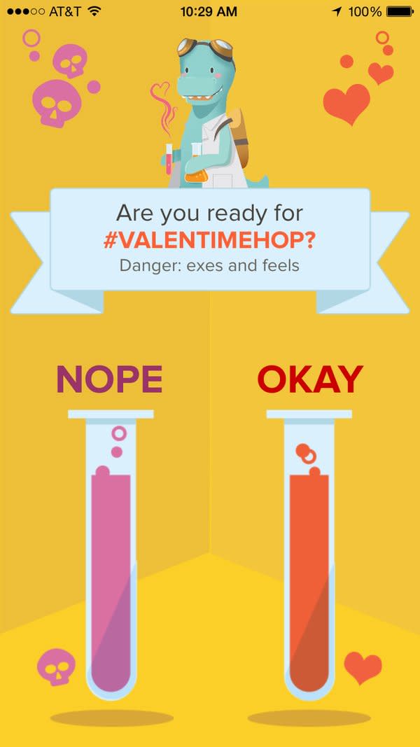 timehop valentine's day