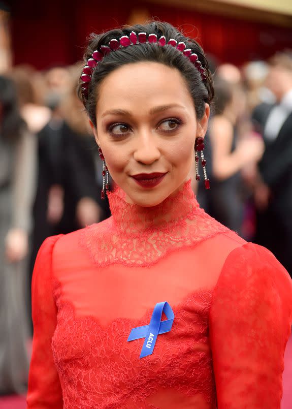 Mandatory Credit: Photo by Andrew H. Walker/Variety/REX/Shutterstock (8434885b) Ruth Negga 89th Annual Academy Awards, Roaming Arrivals, Los Angeles, USA - 26 Feb 2017