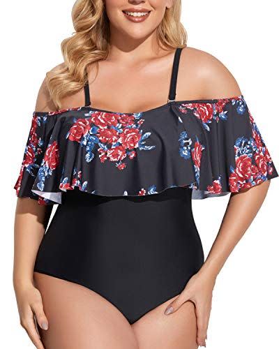 20) Cold Shoulder One-Piece Swimsuit