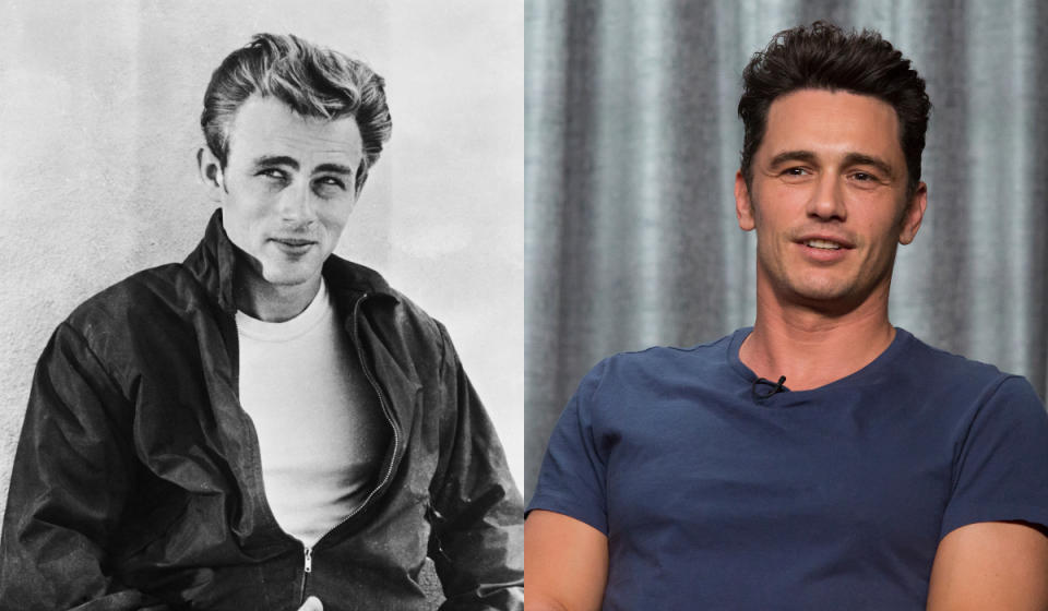 Los intérpretes no solo comparten nombre, sino que también guardan un enorme parecido. James Franco lo aprovechó para interpretar al icónico actor en 'James Dean' (2001), trabajo por el que ganó el Globo de Oro. (Foto: John Kobal Foundation / Hulton Archive / Vincent Sandoval / Getty Images)