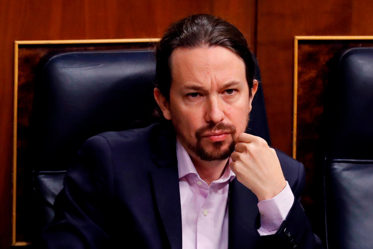 Pablo Iglesias, en el Congreso de los Diputados. (Getty Images)