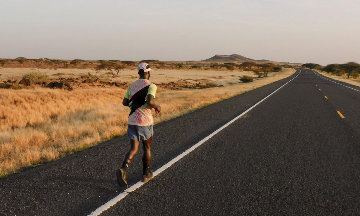 <span>Deo Kato on his journey from Cape Town to London. ‘My overall objective is basically to work towards ending racism,’ he says.</span><span>Photograph: Deo Kato</span>