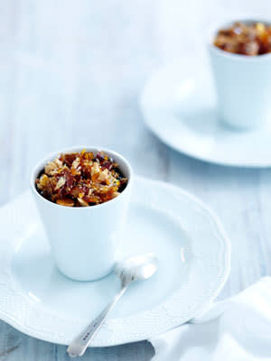 Chocolate mousse pots with salted almond crunch