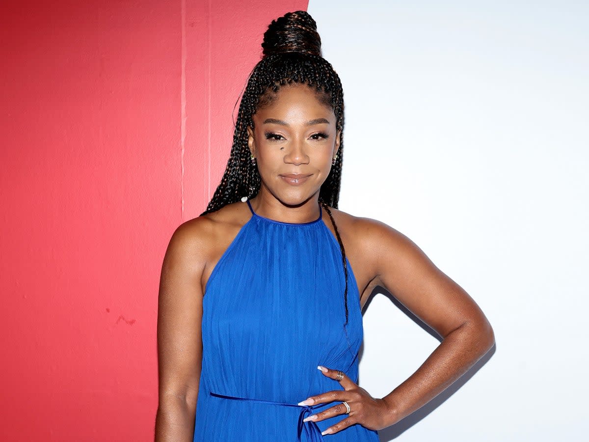 Tiffany Haddish sparks debate for her unofficial NYFW runway debut  (Getty Images for alice + olivia)