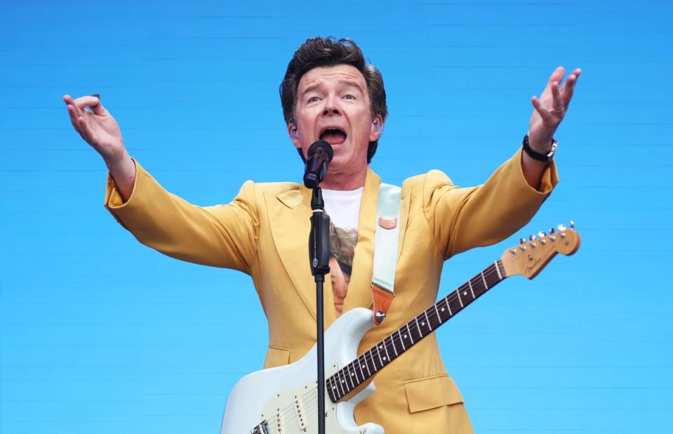 Rick Astley played a ‘test run’ gig at the new Manchester Co-op arena (Getty Images)