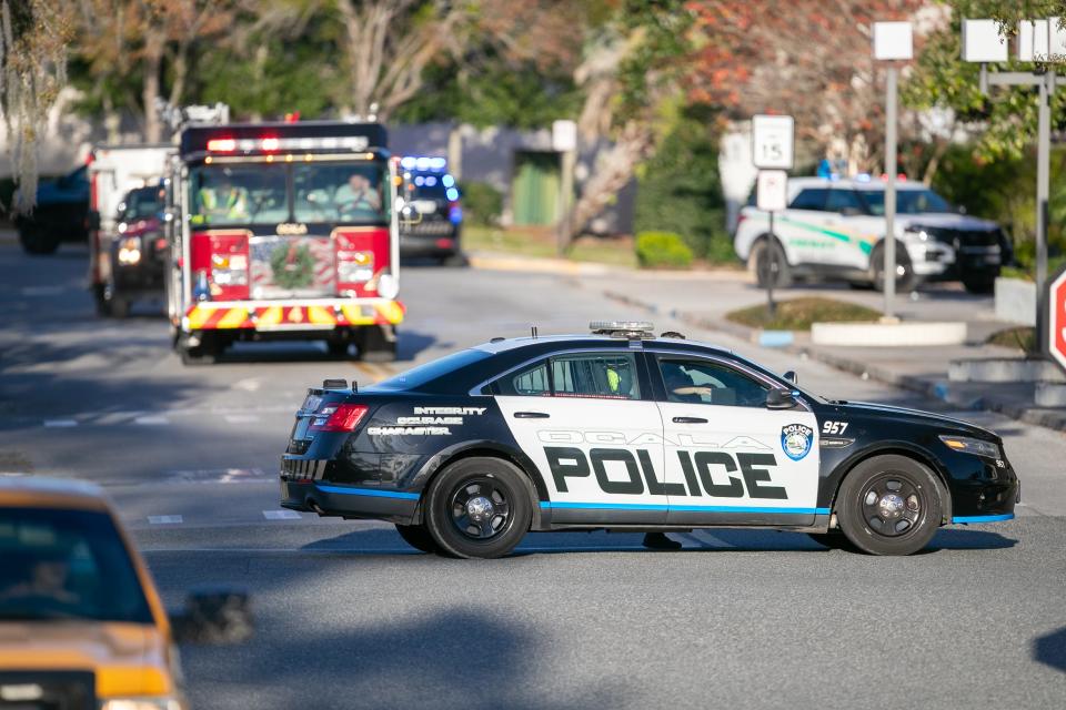 Multiple law enforcement agencies responded to the Paddock Mall in Ocala on Saturday, Dec. 23, 2023, after a shooting.