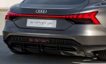 <p>Audi's <u><a rel="nofollow noopener" href="http://caranddriver.com/audi/e-tron" target="_blank" data-ylk="slk:new all-electric e-tron crossover;elm:context_link;itc:0;sec:content-canvas" class="link ">new all-electric e-tron crossover</a> </u>makes a big statement, but not necessarily a style statement, since it looks remarkably similar to the rest of Audi's conventional SUV lineup.</p>